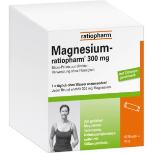 Produktbild von MAGNESIUM-RATIOPHARM 300 mg Micro-Pellets m.Gran.