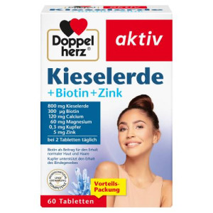 Produktbild von DOPPELHERZ Kieselerde+Biotin+Zink Tabletten