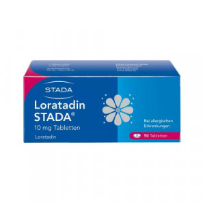 Produktbild von LORATADIN STADA 10 mg Tabletten