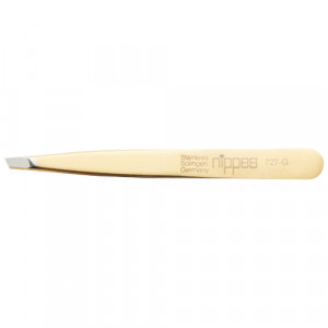 Produktbild von NIPPES Kosmetik Pinzet.schr&auml;g vergold.Nr.727G