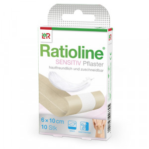 Produktbild von RATIOLINE sensitive Wundschnellverband 6 cmx1 m