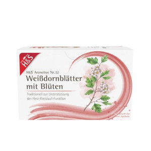 Produktbild von H&S Wei&szlig;dornbl&auml;tter mit Bl&uuml;ten Filterbeutel