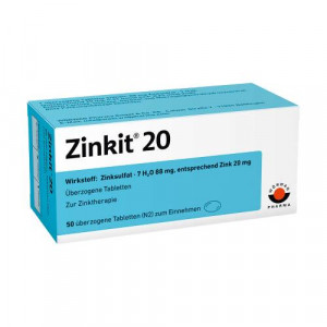 Produktbild von ZINKIT 20 &uuml;berzogene Tabletten