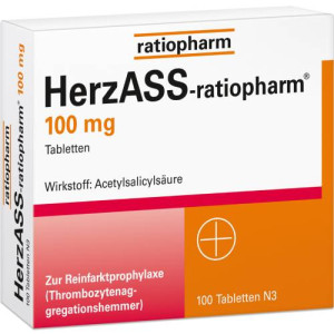 Produktbild von HERZASS-ratiopharm 100 mg Tabletten