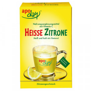 Produktbild von APODAY hei&szlig;e Zitrone Vit.C Pulver
