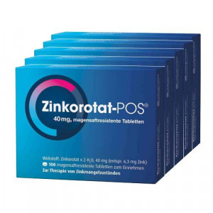 Produktbild von ZINKOROTAT POS magensaftresistente Tabletten