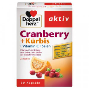 Produktbild von DOPPELHERZ Cranberry+K&uuml;rbis Kapseln