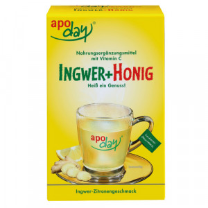Produktbild von APODAY Ingwer+Honig+Vitamin C Pulver