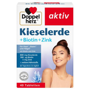 Produktbild von DOPPELHERZ Kieselerde+Biotin+Zink Tabletten