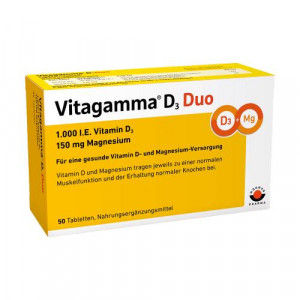 Produktbild von VITAGAMMA D3 Duo 1.000 I.E Vit.D3 150mg Magnes.NEM