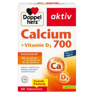 Produktbild von DOPPELHERZ Calcium 700+Vitamin D3 Tabletten