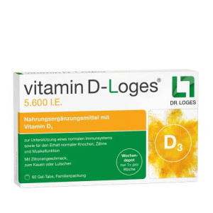 Produktbild von VITAMIN D-LOGES 5.600 I.E. Wo.Depot Kautabl.Fam.Pa