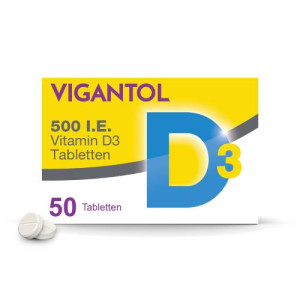 Produktbild von VIGANTOL 500 I.E. Vitamin D3 Tabletten