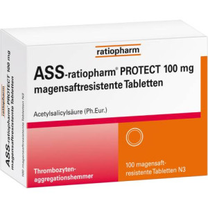 Produktbild von ASS-ratiopharm PROTECT 100 mg magensaftr.Tabletten