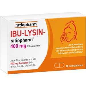 Produktbild von IBU-LYSIN-ratiopharm 400 mg Filmtabletten