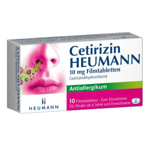 Produktbild von CETIRIZIN Heumann 10 mg Filmtabletten