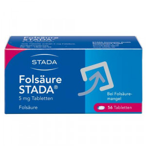 Produktbild von FOLS&Auml;URE STADA 5 mg Tabletten