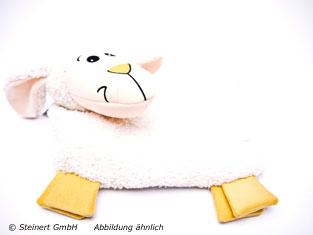 FASHY Wärmflasche Kuschelbezug Lamm flacher Kopf
