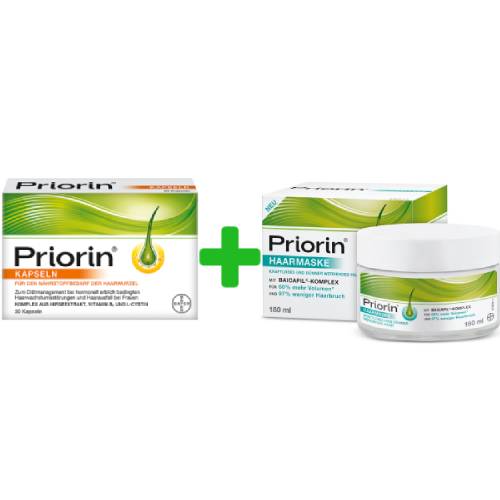 Priorin Kapseln 30 St. + Priorin Haarmaske 180 ml