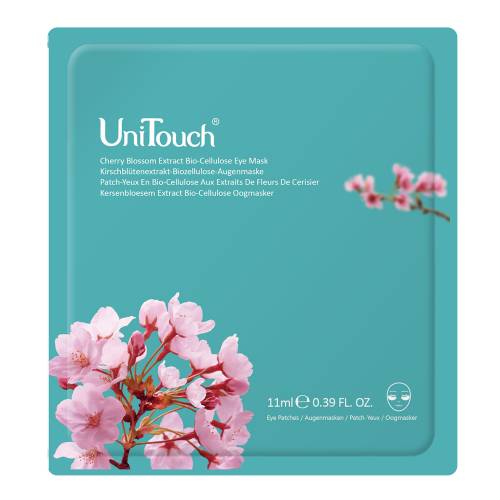 UNITOUCH Kirschblütenextr.-Biozellulose Augenmaske
