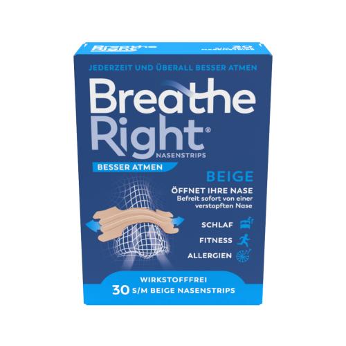 BESSER Atmen Breathe Right Nasenpfl.normal beige