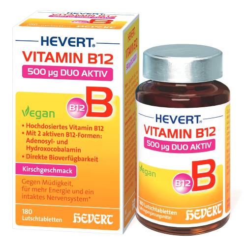 VITAMIN B12 HEVERT 500 μg Duo Aktiv Lutschtabl.